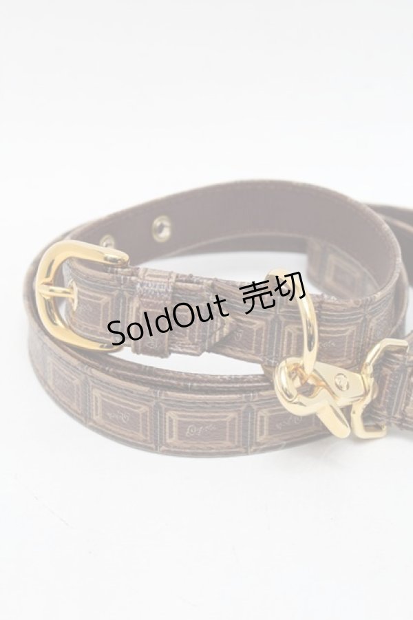 画像3: Q-pot. / Bitter Chocolate Dog Leash ＆Collar  ブラウン S-25-12-29-004-QP-BG-HR-ZS (3)