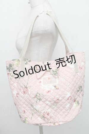 画像: PINK HOUSE / Berry Roseプリントバッグ  ピンク S-25-12-29-034-LO-BG-HR-ZS