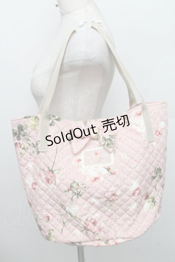 画像1: PINK HOUSE / Berry Roseプリントバッグ  ピンク S-25-12-29-034-LO-BG-HR-ZS (1)