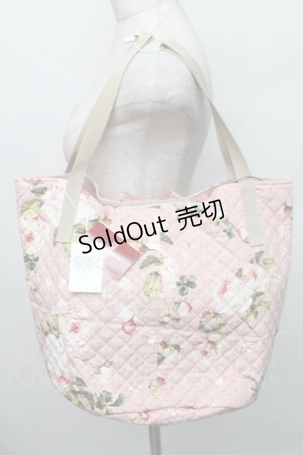 画像2: PINK HOUSE / Berry Roseプリントバッグ  ピンク S-25-12-29-034-LO-BG-HR-ZS (2)