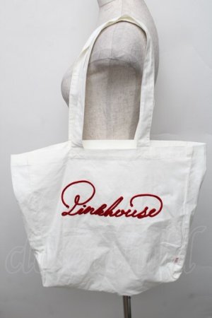 画像: PINK HOUSE / ロゴバッグ  白 S-25-12-29-036-LO-JA-HR-ZS