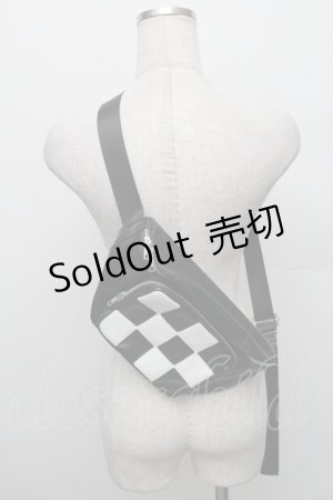 画像: Candy Stripper / ボディバッグ  黒ｘ白 S-25-12-29-039-PU-CO-AS-ZS