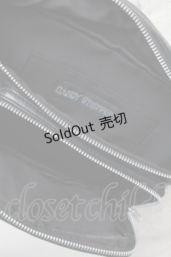 画像3: Candy Stripper / ボディバッグ  黒ｘ白 S-25-12-29-039-PU-CO-AS-ZS (3)