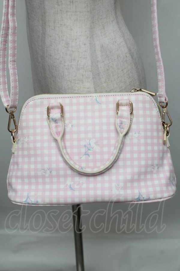 画像2: LIZ LISA / ギンガム2wayバッグ  ピンク S-25-12-29-041-LO-BG-HR-ZS (2)