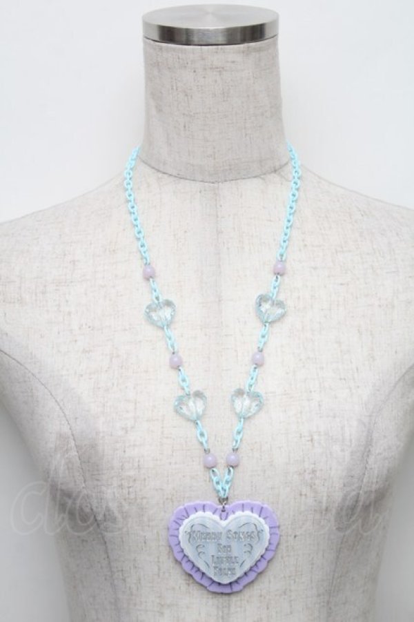 画像1: Angelic Pretty / MELODY TOYSハートネックレス（2020年）  ラベンダー S-25-12-29-009-AP-AC-AS-ZS (1)