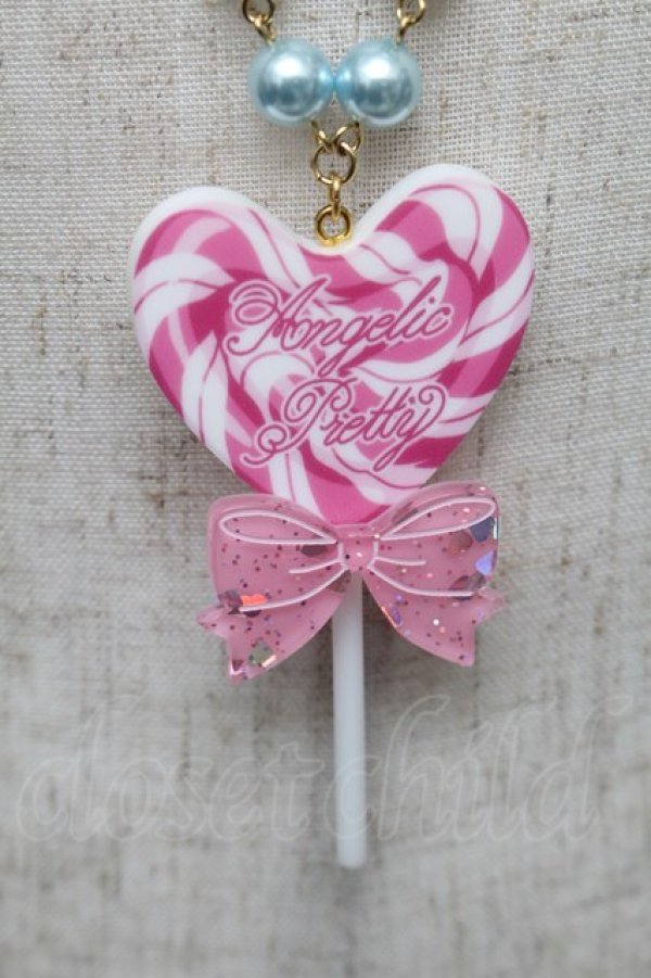 画像3: Angelic Pretty / POP Heartロリポップネックレス  ピンク S-25-12-29-010-AP-AC-HR-ZS (3)
