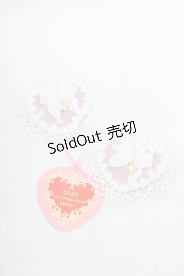 画像1: BABY,THE STARS SHINE BRIGHT / Milky Dot ハートクリップ  ピンク S-25-12-29-002-BA-AC-AS-ZS (1)