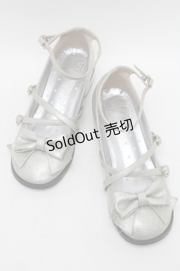 画像1: Angelic Pretty / Tea Party Shoes  シルバー S-25-12-29-015-AP-SH-HR-ZS (1)