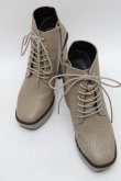 画像1: EATME / スクエアレースアップブーツ S ベージュ S-25-12-29-020-LO-SH-AS-ZS (1)