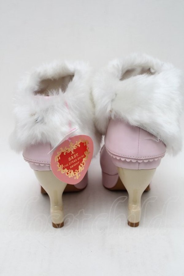 画像3: BABY,THE STARS SHINE BRIGHT / BABYねこ足ファーブーティー M ピンクＸ白 S-25-12-29-021-BA-SH-SA-ZS (3)