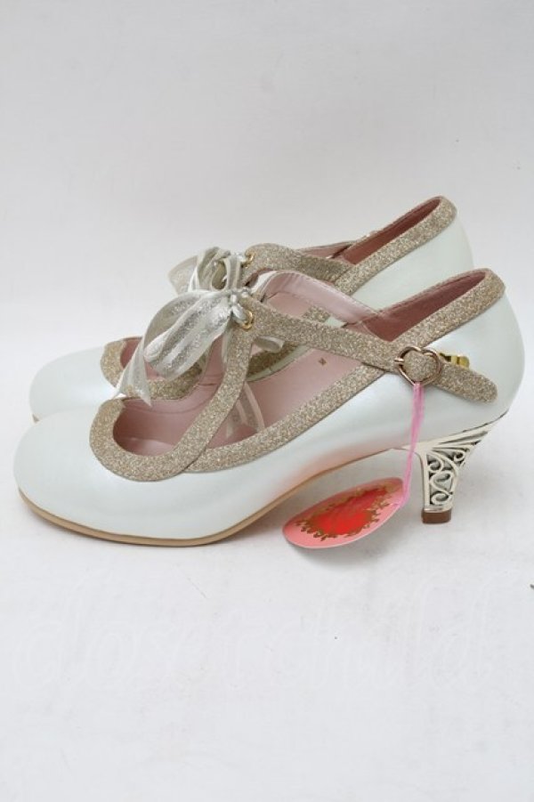 画像2: BABY,THE STARS SHINE BRIGHT / Heart Milky Wayパンプス M オフＸゴールド S-25-12-29-022-BA-SH-SA-ZS (2)