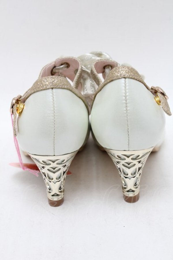 画像3: BABY,THE STARS SHINE BRIGHT / Heart Milky Wayパンプス M オフＸゴールド S-25-12-29-022-BA-SH-SA-ZS (3)