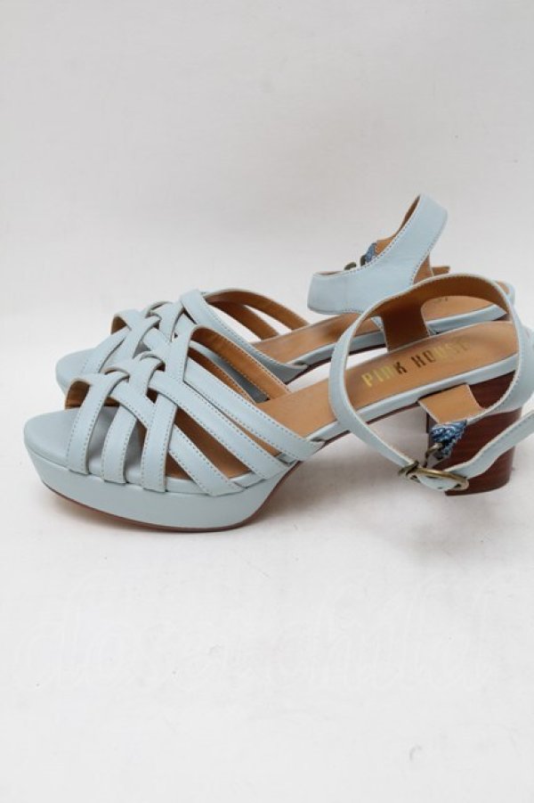 画像2: PINK HOUSE / レザーメッシュサンダル L ソライロ S-25-12-29-025-LO-SH-ET-ZS (2)