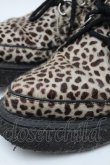 画像4: GEORGECOX / レオパード柄ラバーソール  ベージュ S-25-12-29-026-PU-SH-HR-ZS (4)