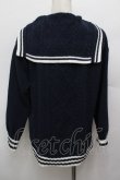 画像2: mezzo piano / セーラーニット  紺 S-25-12-30-030-LO-TO-AS-ZS (2)