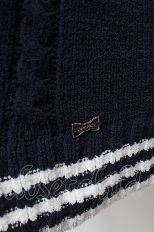 画像3: mezzo piano / セーラーニット  紺 S-25-12-30-030-LO-TO-AS-ZS (3)