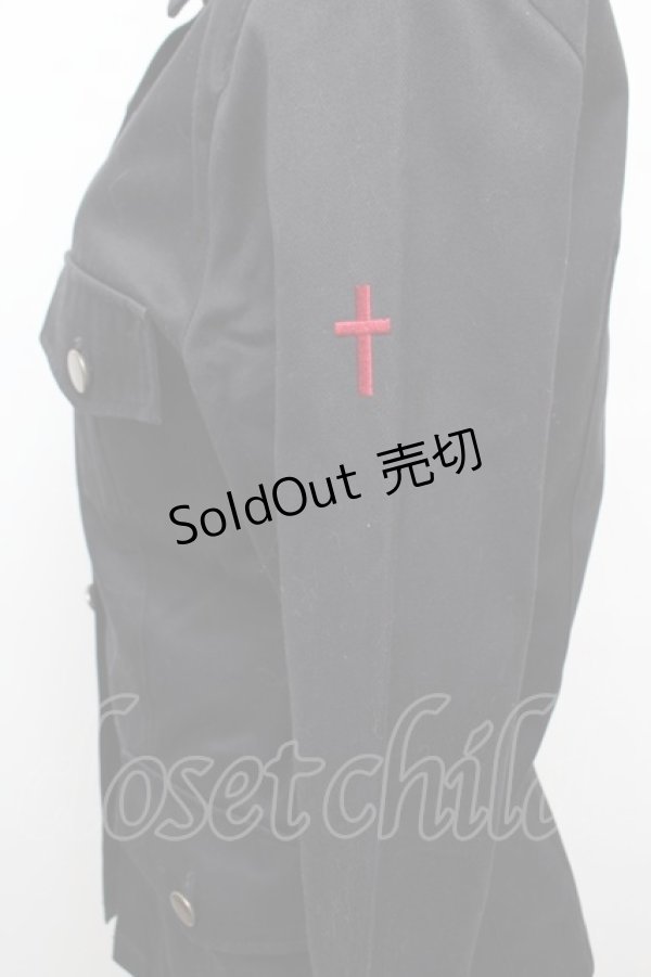 画像3: BPN / クロス刺繍ジャケット  黒 S-25-12-30-032-GO-JA-HR-ZS (3)