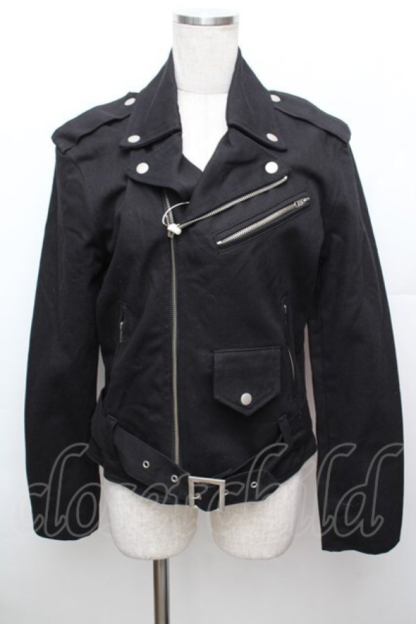 画像1: ACDC RAG / ライダースジャケット 36 黒 S-25-12-30-033-PU-JA-HR-ZS (1)