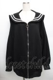 画像1: Drug Honey / セーラーZIPパーカー  黒ｘ白 S-25-12-30-037-PU-TO-HR-ZS (1)