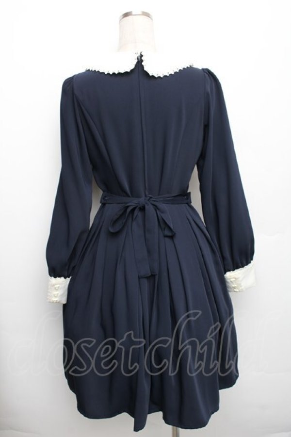 画像2: Innocent World / アリスのミニバラワンピース M 紺 S-25-12-30-040-IW-OP-HR-ZS (2)