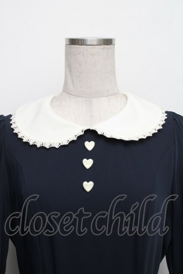 画像3: Innocent World / アリスのミニバラワンピース M 紺 S-25-12-30-040-IW-OP-HR-ZS (3)