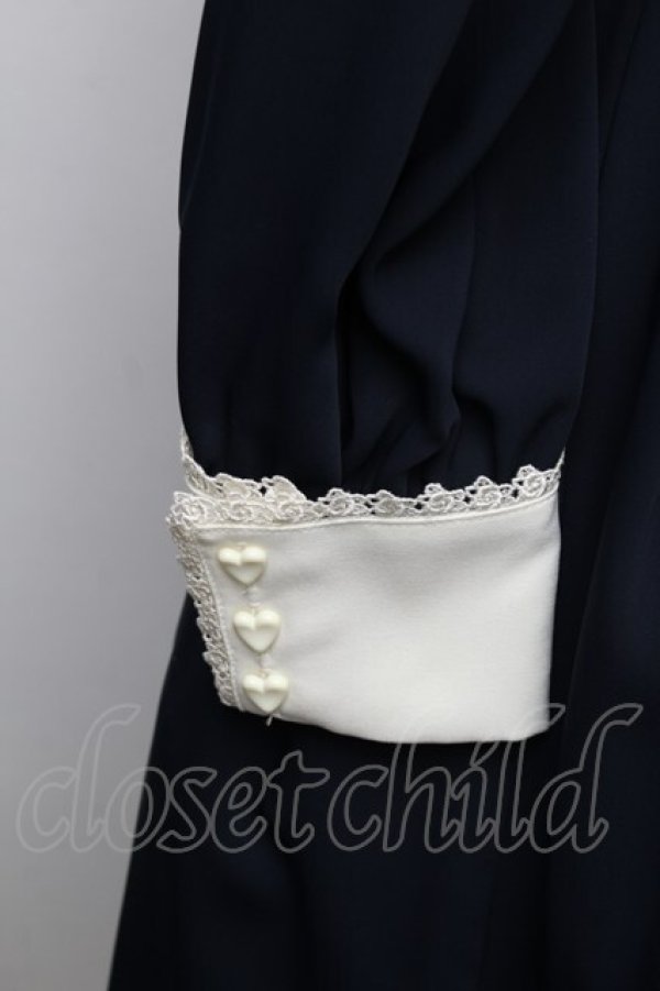 画像4: Innocent World / アリスのミニバラワンピース M 紺 S-25-12-30-040-IW-OP-HR-ZS (4)