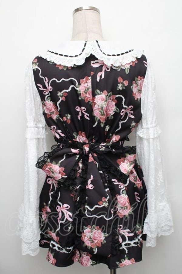 画像2: Jamieエーエヌケー / ゴシックローズお姫様セットアップ  黒 S-25-12-30-044-GO-OP-AS-ZS (2)