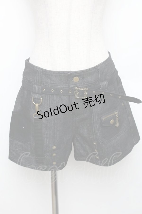 画像1: Desoro Works / 琉球浪漫物語しょーとぱんつ  ブラックデニム S-25-12-30-056-PU-PA-AS-ZS (1)