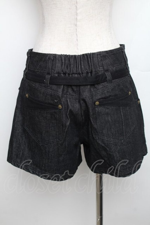画像2: Desoro Works / 琉球浪漫物語しょーとぱんつ  ブラックデニム S-25-12-30-056-PU-PA-AS-ZS (2)