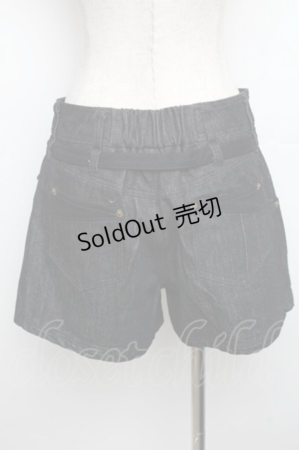 画像2: Desoro Works / 琉球浪漫物語しょーとぱんつ  ブラックデニム S-25-12-30-056-PU-PA-AS-ZS (2)