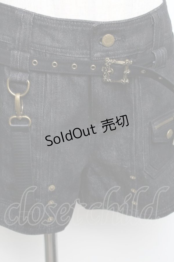 画像3: Desoro Works / 琉球浪漫物語しょーとぱんつ  ブラックデニム S-25-12-30-056-PU-PA-AS-ZS (3)