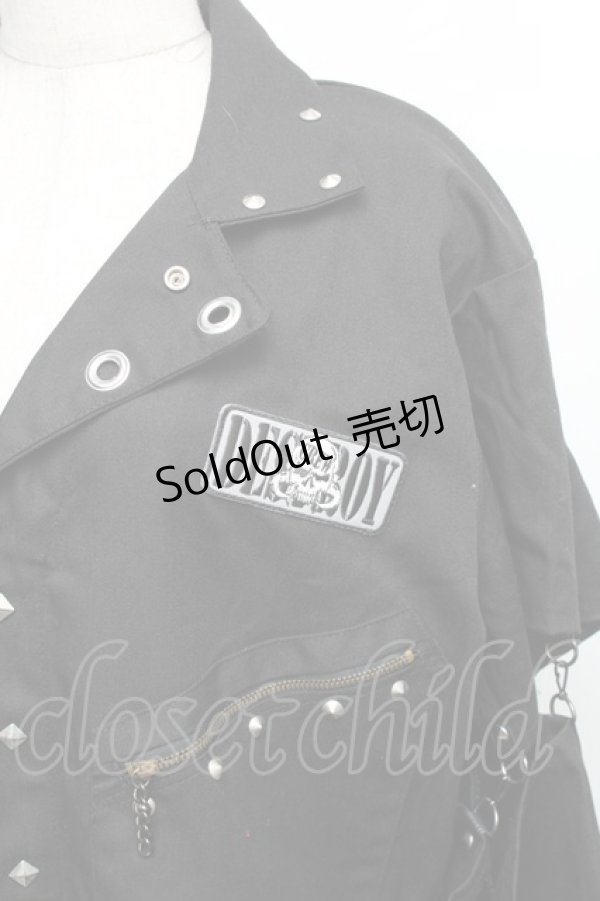 画像5: DESTROY狂 / バックプリントオールインワン  黒 S-25-12-30-057-PU-TS-HR-ZS (5)