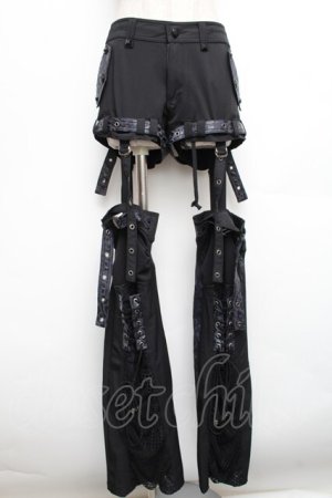 画像: Qutie Frash / セパレートパンツ  黒 S-25-12-30-060-QU-PA-AS-ZS