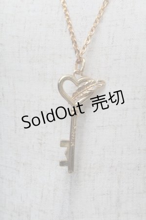 画像: MILK / キーロゴネックレス  ゴールド S-25-12-30-007-ML-AC-AS-ZS