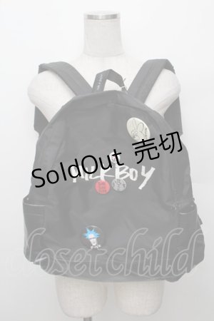 画像: MILKBOY / ロゴリュック  黒 S-25-12-30-010-MB-BG-AS-ZS