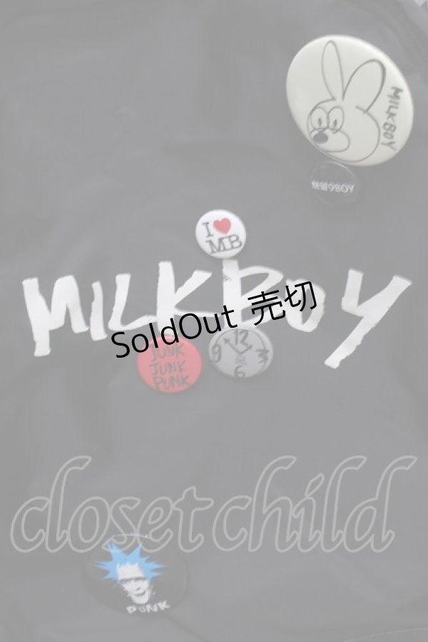 画像2: MILKBOY / ロゴリュック  黒 S-25-12-30-010-MB-BG-AS-ZS (2)