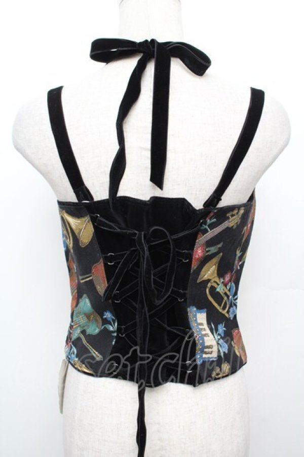 画像2: Jane Marple / 楽器ゴブランビスチェ  黒 S-25-12-30-012-JM-TO-AS-ZS (2)