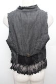 画像3: axes femme / 裾レースベスト  黒 S-25-12-30-013-AX-BL-HR-ZS (3)