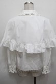 画像2: MILK / アクセサリーケープブラウス  白 S-25-12-30-017-ML-BL-AS-ZS (2)