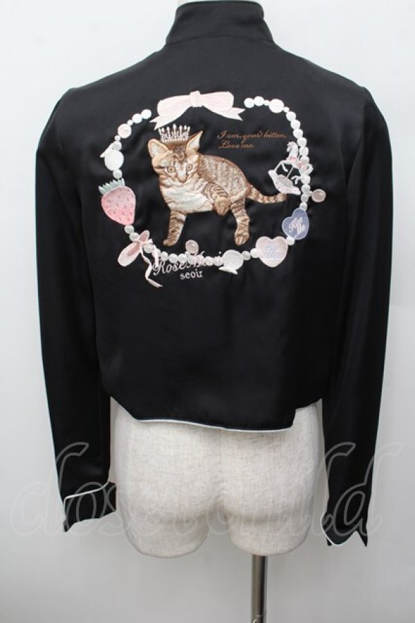 画像2: RoseMarie seoir / シャイナボタンシャツ  黒 S-25-12-30-024-LO-TO-AS-ZS (2)