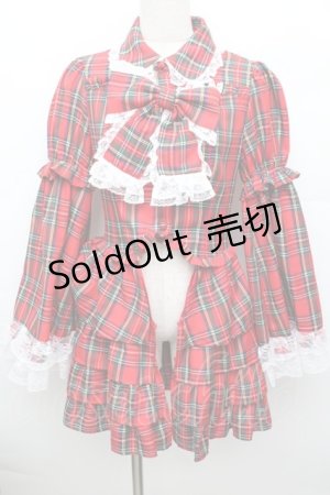 画像: Jamieエーエヌケー / お姫様ブラウス  赤 S-25-12-30-027-GO-BL-AS-ZS