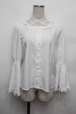 画像: Alice Mashiro / 姫袖ブラウス  白 S-26-01-04-001-LO-BL-AS-ZS