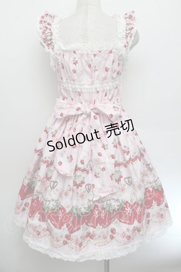 画像2: BABY,THE STARS SHINE BRIGHT / Juicy Strawberry MemoryジャンパースカートII  ピンク S-26-01-04-027-BA-OP-AS-ZS (2)