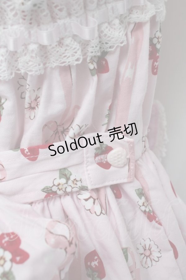画像4: BABY,THE STARS SHINE BRIGHT / Juicy Strawberry MemoryジャンパースカートII  ピンク S-26-01-04-027-BA-OP-AS-ZS (4)