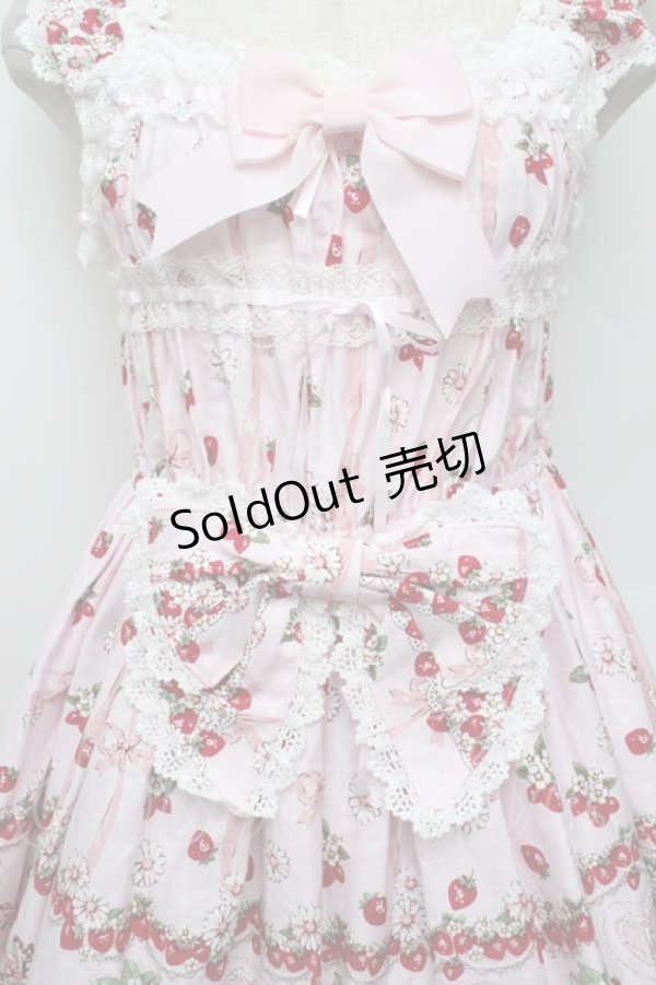 画像5: BABY,THE STARS SHINE BRIGHT / Juicy Strawberry MemoryジャンパースカートII  ピンク S-26-01-04-027-BA-OP-AS-ZS (5)