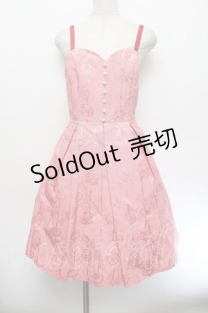 画像: Emily Temple cute / エミリーローズビスチェ風ノースリーブワンピース  ピンク S-26-01-04-028-ET-OP-AS-ZS