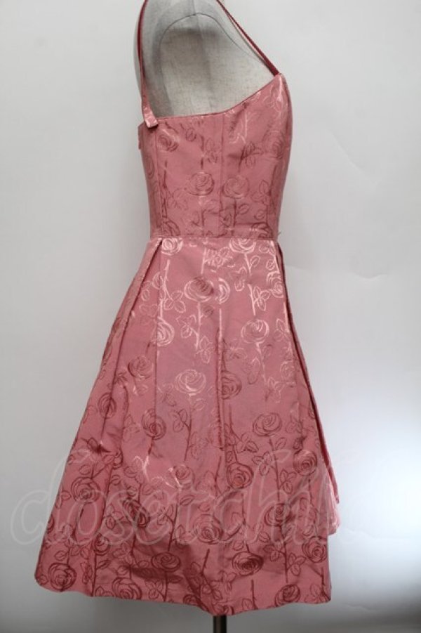 画像3: Emily Temple cute / エミリーローズビスチェ風ノースリーブワンピース  ピンク S-26-01-04-028-ET-OP-AS-ZS (3)