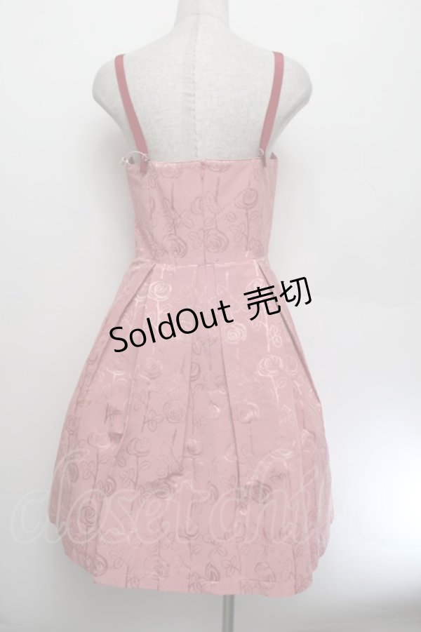 画像4: Emily Temple cute / エミリーローズビスチェ風ノースリーブワンピース  ピンク S-26-01-04-028-ET-OP-AS-ZS (4)