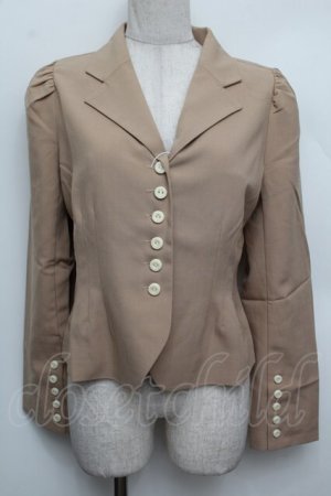 画像: an another angelus / 釦使いテーラードジャケット F ベージュ S-26-01-04-004-CA-JA-TK-ZS