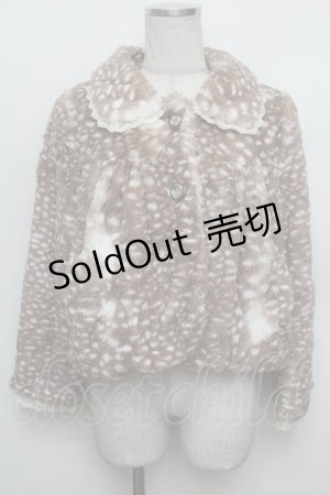 画像: axes femme / バンビファージャケット  ブラウン S-26-01-04-005-AX-JA-HR-ZS